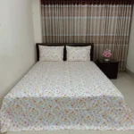 100% Cotton 4Pecs Luxury Twill Ortha Bedsheet – King Size – Hit Purple